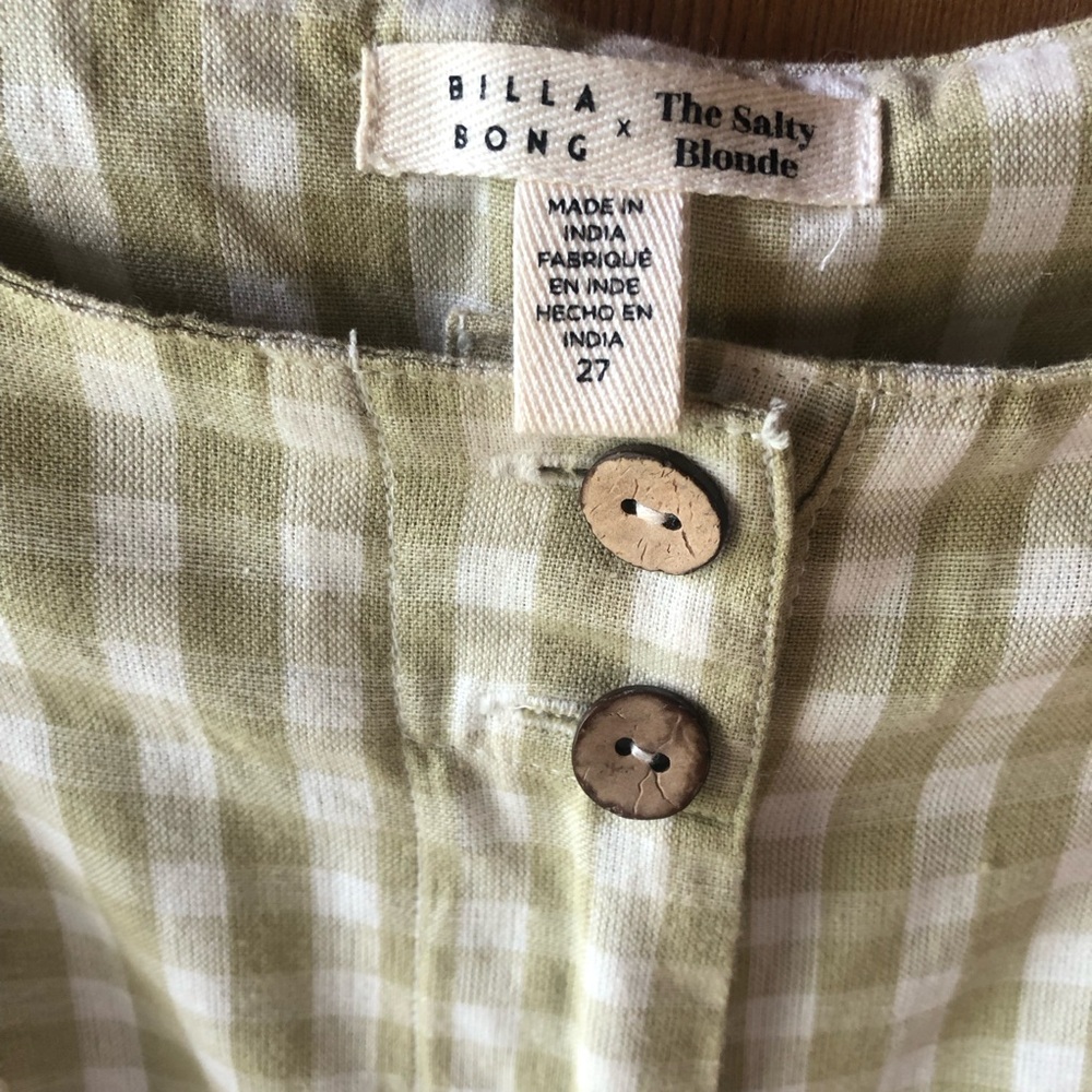 Billabong x The Salty Blonde Break Point Cotton & Linen Pants Sz 27 - Picture 3 of 7